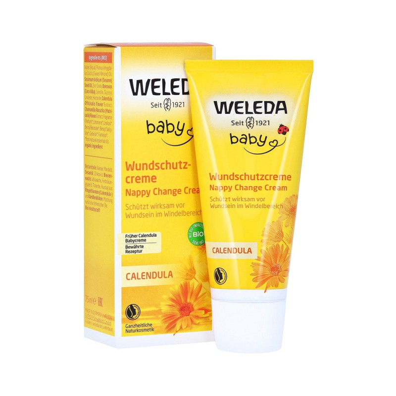 WELEDA Calendula Baby Cream - Protects Sensitive Baby Skin Against Soreness  - The Ideal Care for The Diaper Area - Cares Gently & soothes Skin 