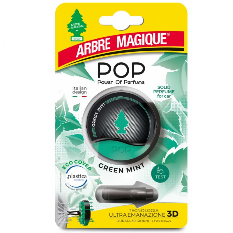 Arbre Magique Car Air Freshener POP Green Mint