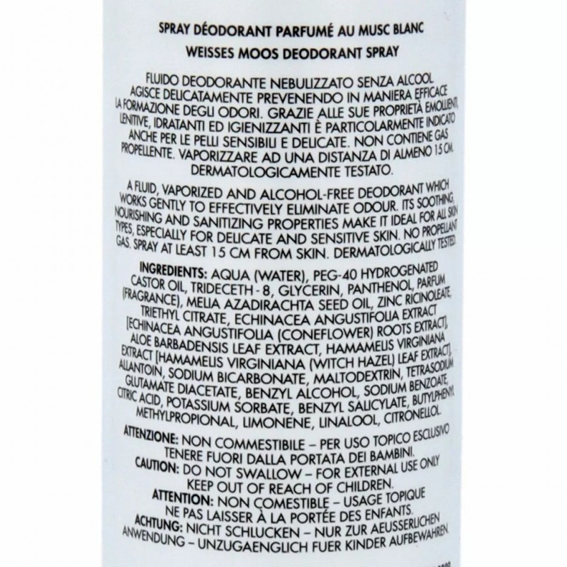 Acca Kappa Moss Natural Spray Deodorant 125 ml | fl oz