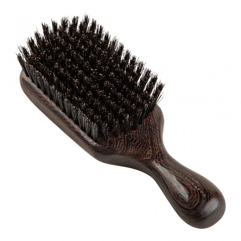 Mens Boar Bristle Hair Brush Natural Wooden Club Style Brush For Men Styling