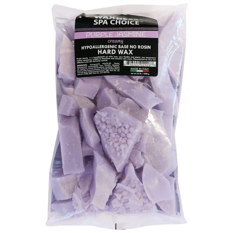 Spa Choice No Rosin Blue Gel Hard Wax Beads with Marine Salts 3.5 oz / 100 g
