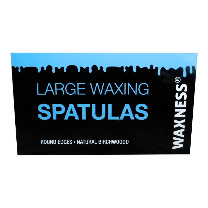 Waxness Body Waxing Wooden Angled Spatula Applicator 100Pk
