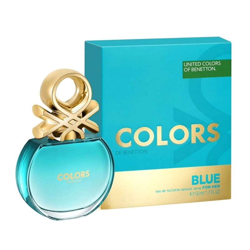  Benetton Colors Man Blue Eau de Toilette Spray For Men 3.4 Oz  : Beauty & Personal Care