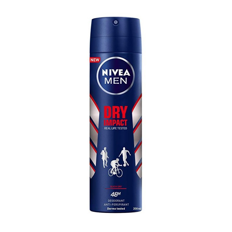 Nivea Men Dry Impact 48h Deodorant Spray 200 ml 6.7 fl